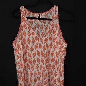 Women’s Coral Printed V-Neck Sleeveless Camisole